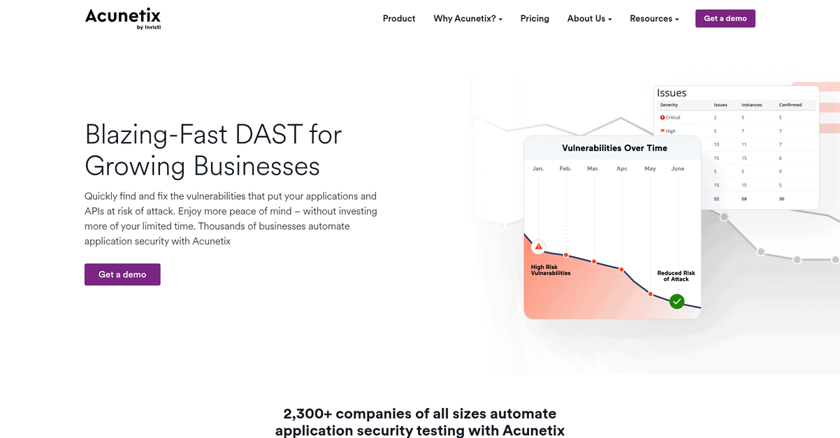 Acunetix Homepage