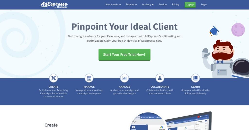 AdEspresso Homepage