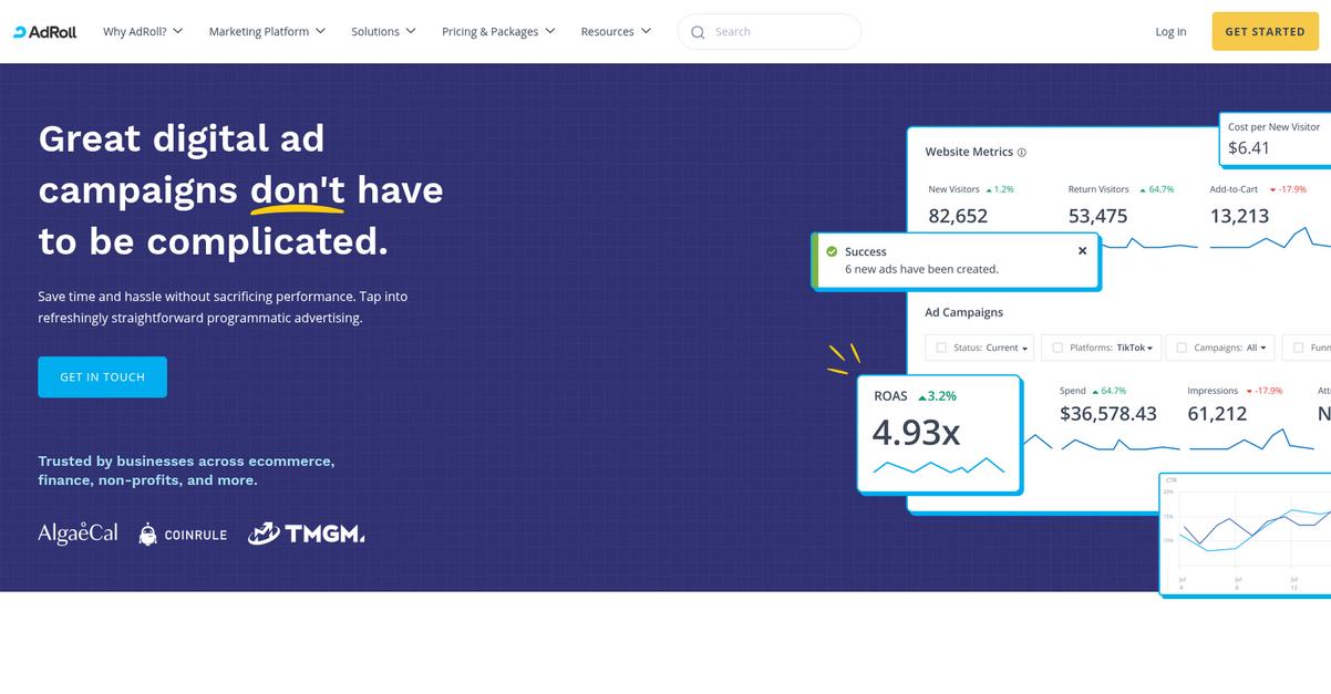 Ad Roll Homepage