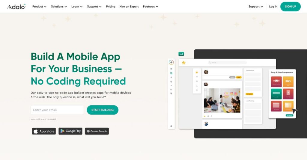 Adalo Homepage