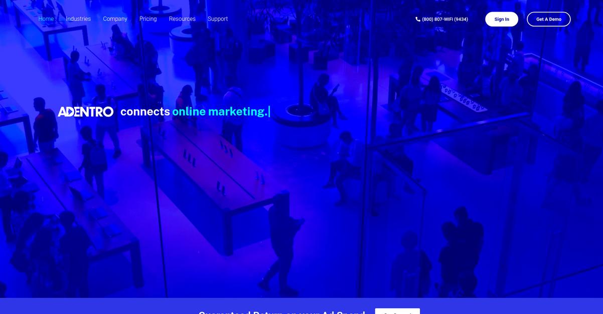 Adentro Homepage
