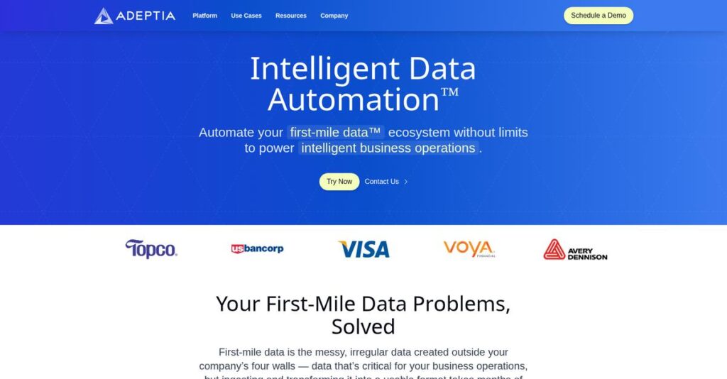 Adeptia Homepage