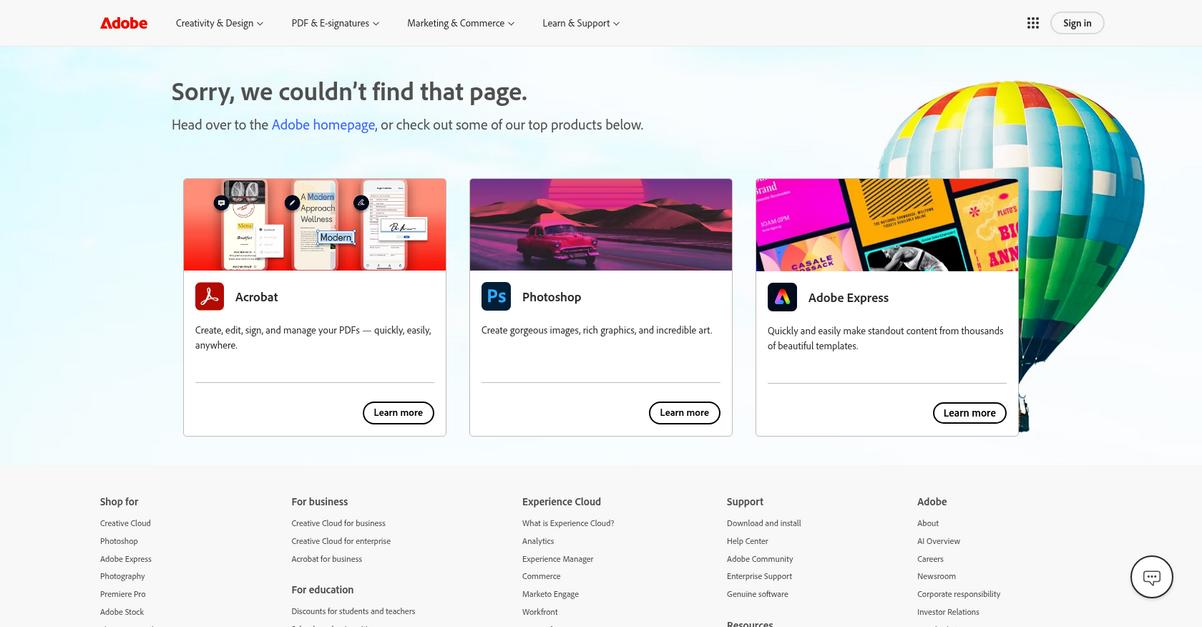 Adobe Commerce Homepage