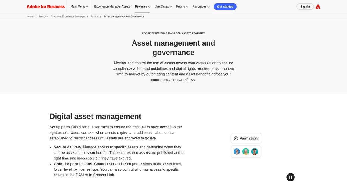 Adobe Experience Manager Homepage