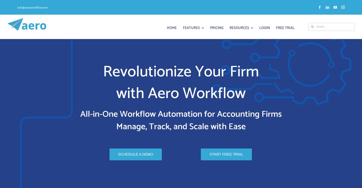 Aero Workflow Homepage