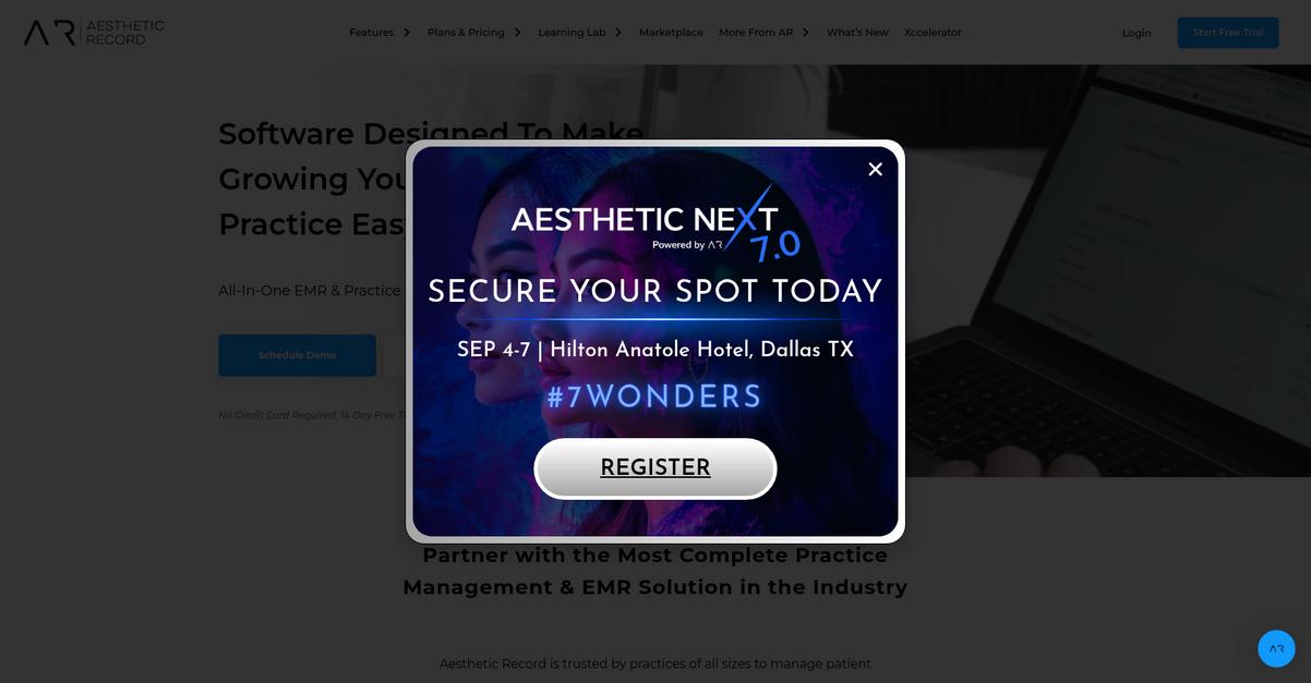 Aesthetic Record Homepage