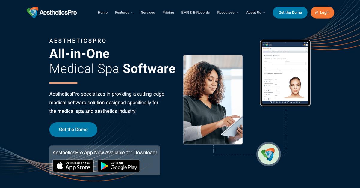 Aesthetics Pro Homepage