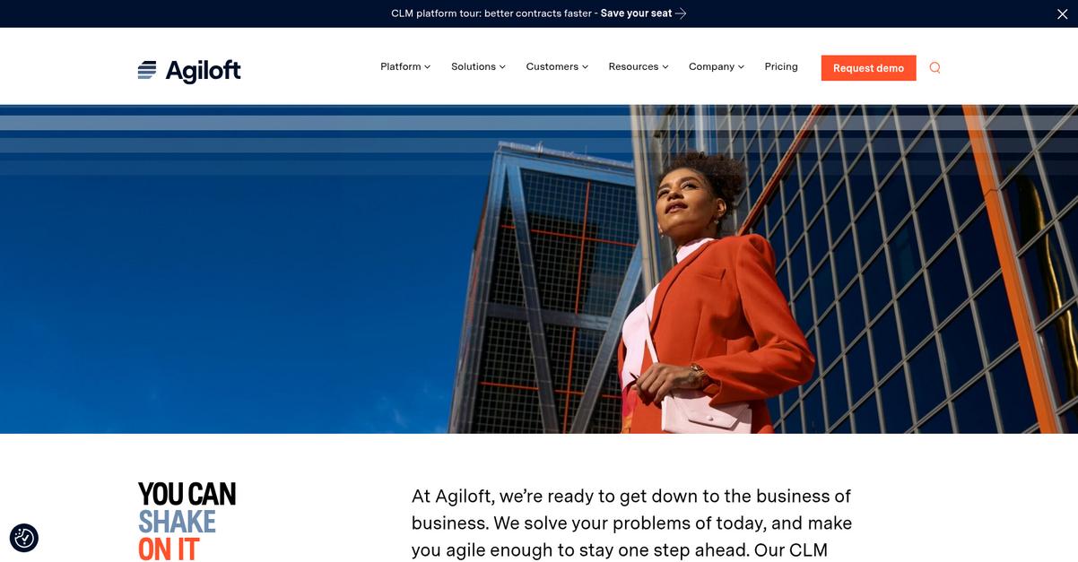 Agiloft Homepage