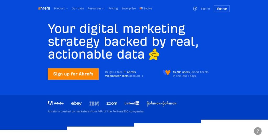 Ahrefs Homepage