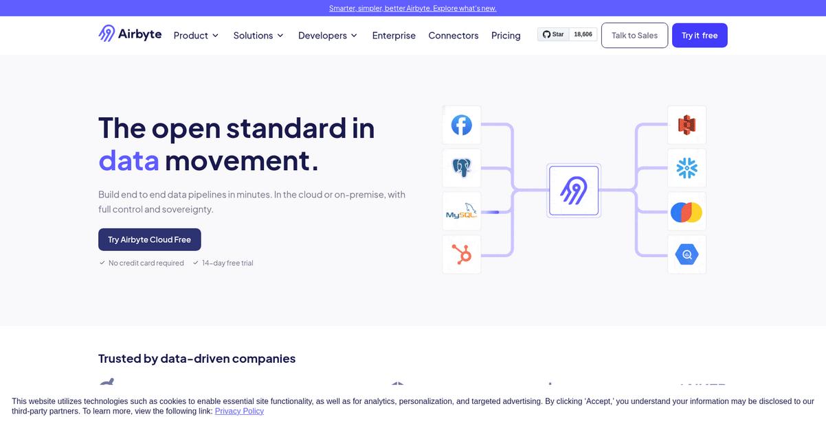 Airbyte Homepage