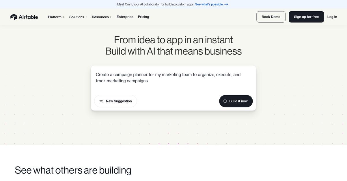 Airtable Homepage