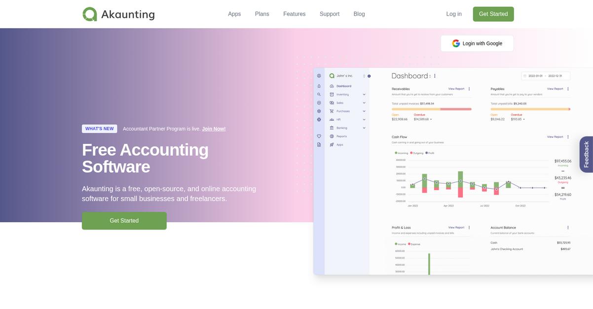 Akaunting Homepage