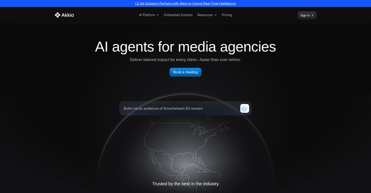 Akkio Homepage
