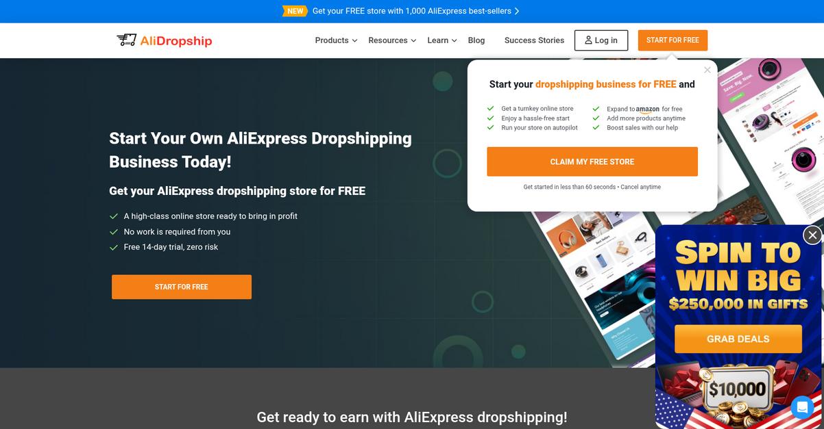 Ali Dropship Homepage
