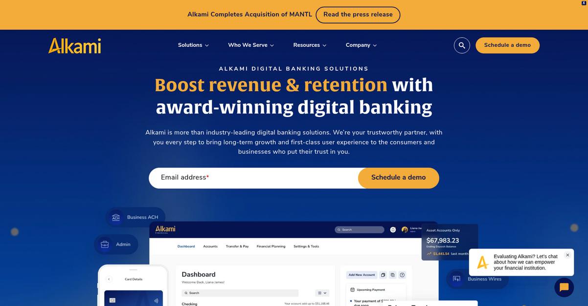 Alkami Homepage