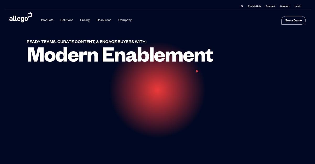 Allego Homepage