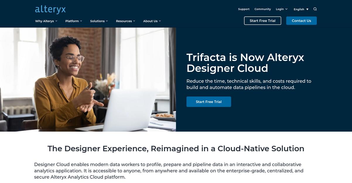 Alteryx Homepage 1
