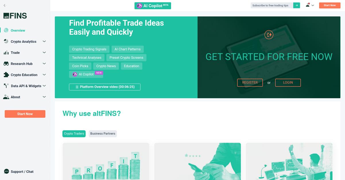 Altfins Homepage