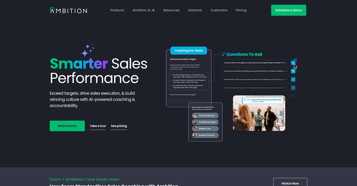 Ambition Homepage