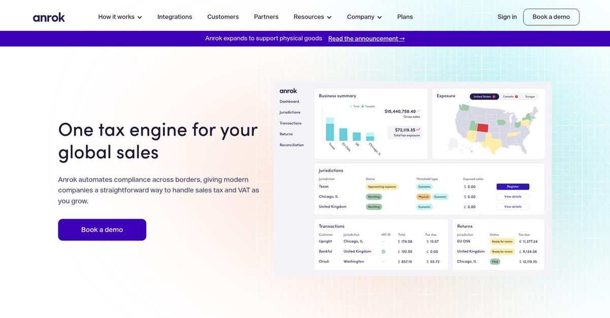 Anrok Homepage