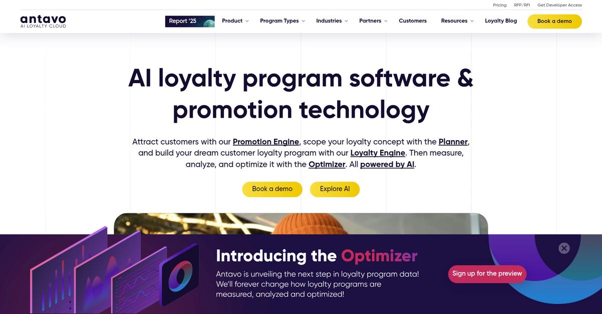 Antavo Homepage