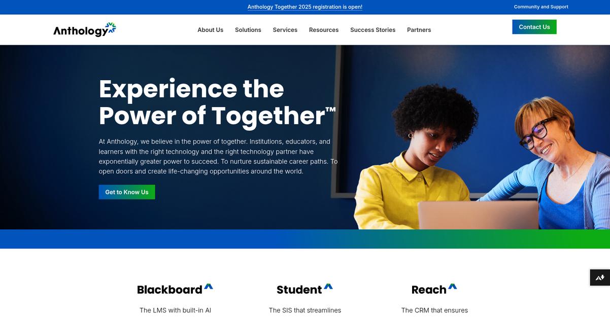 Anthology Homepage