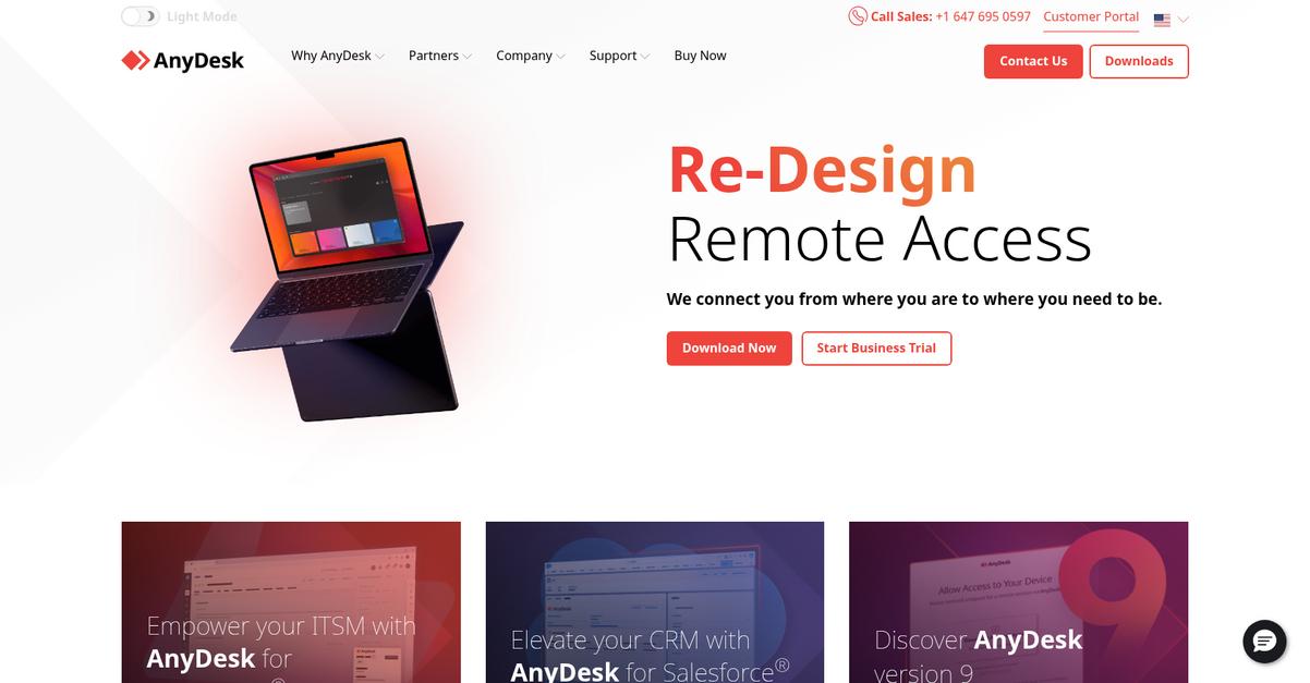 Any Desk Homepage