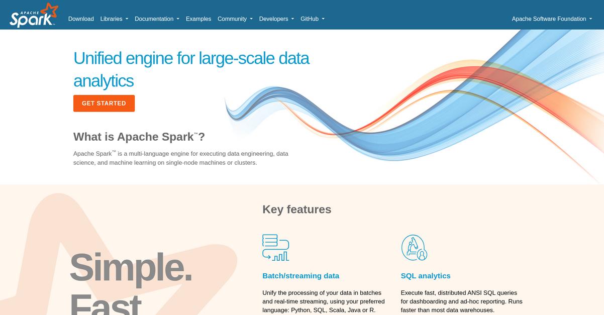 Apache Spark Homepage