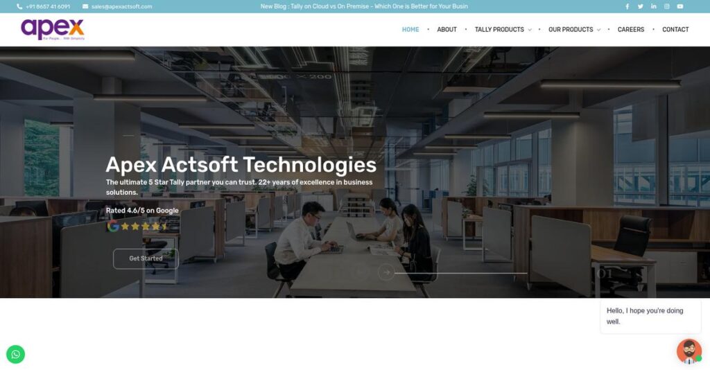 Apex ActSoft Technologies Homepage