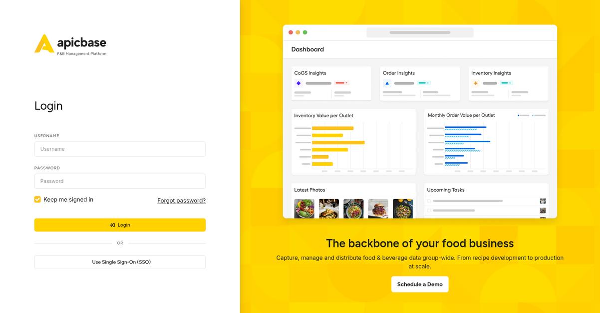 Apicbase Homepage