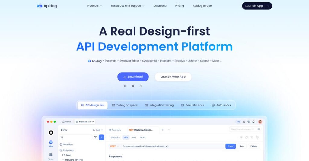 Apidog Homepage