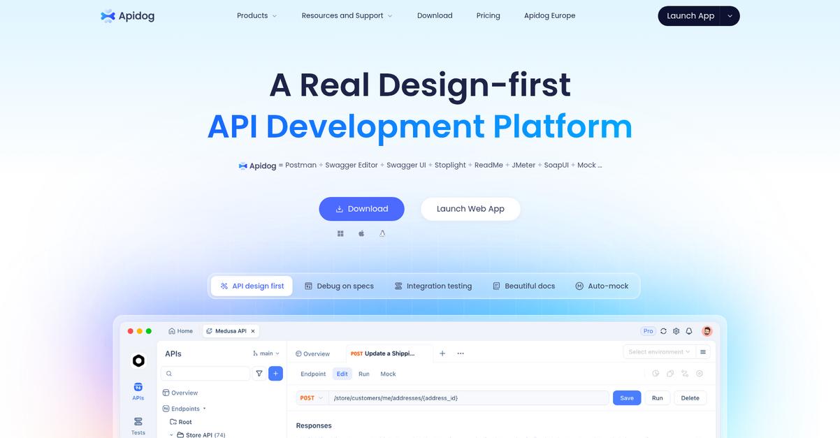Apidog Homepage