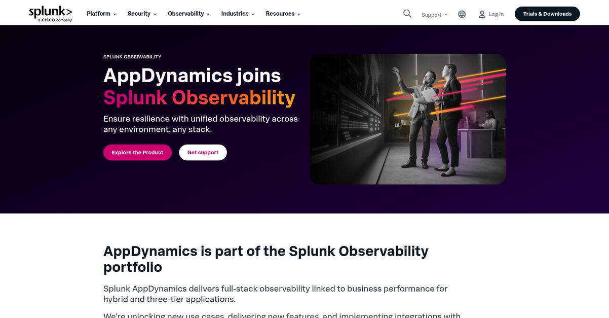 App Dynamics Homepage