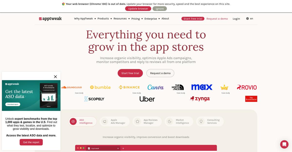 App Tweak Homepage