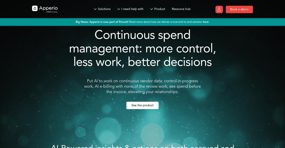 Apperio Homepage