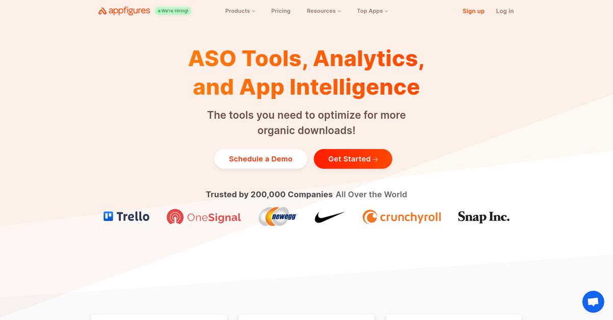 Appfigures Homepage