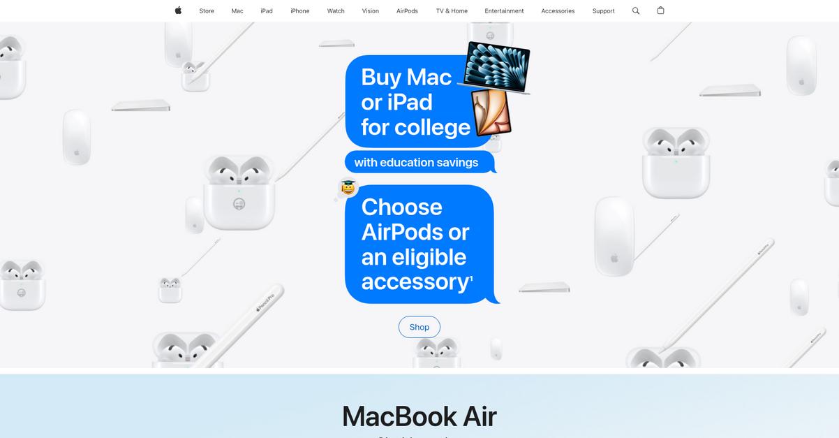 Apple Homepage
