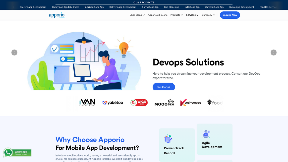 Apporio Infolabs Homepage