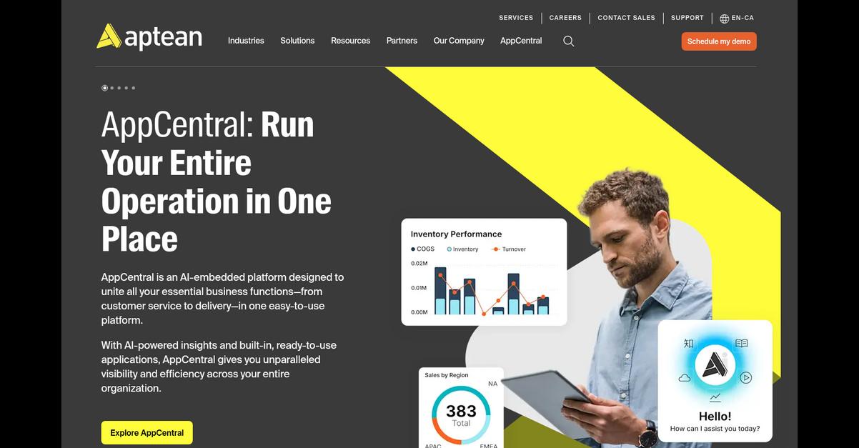 Aptean Homepage