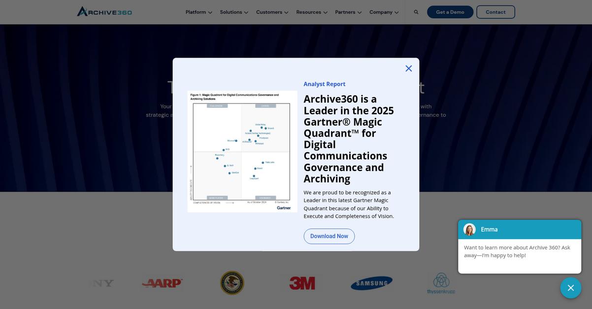 Archive360 Homepage