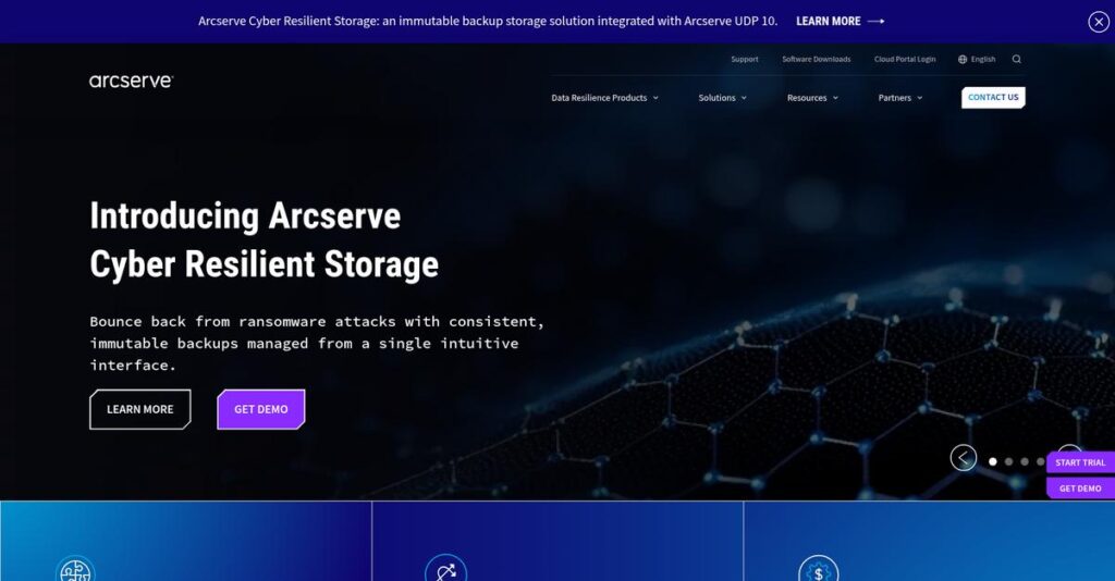 Arcserve Homepage