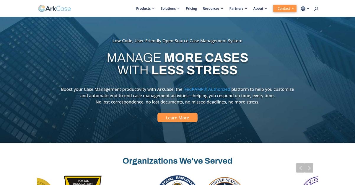 Ark Case Homepage