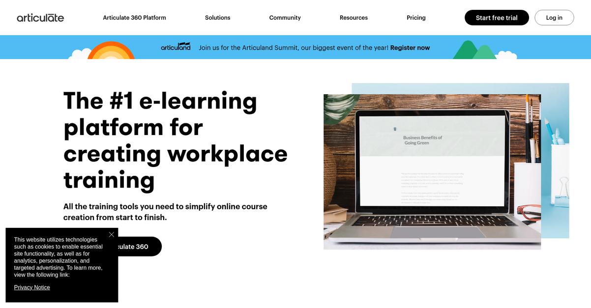 Articulate Homepage