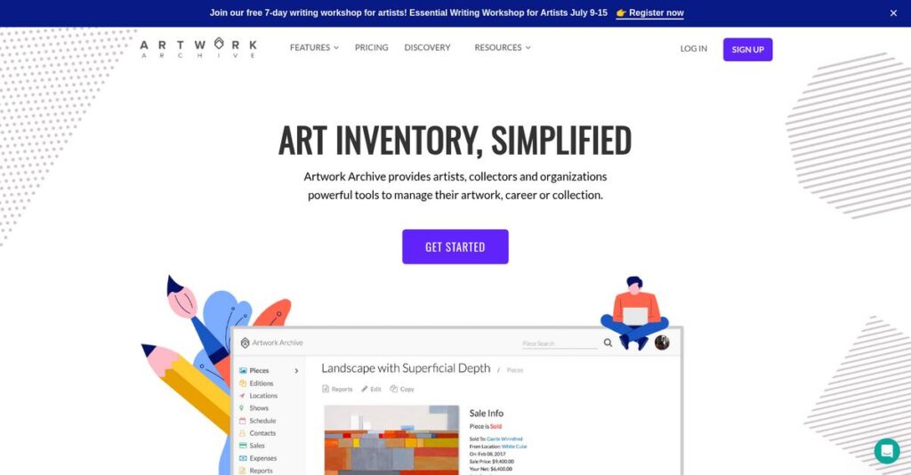 Artwork Archive Homepage