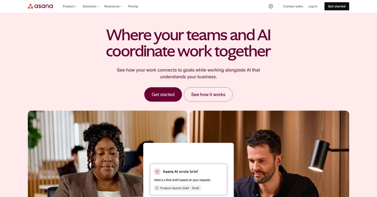 Asana Homepage