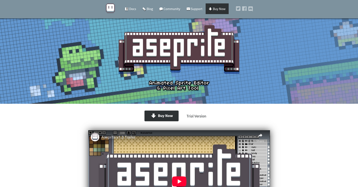 Aseprite Homepage