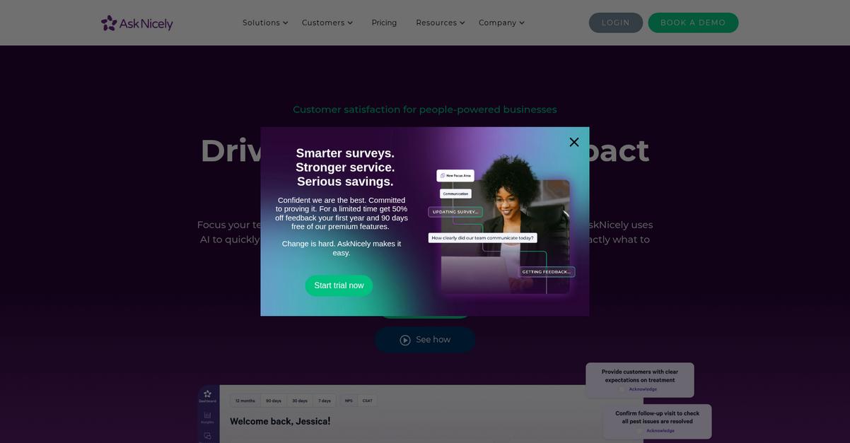 Ask Nicely Homepage