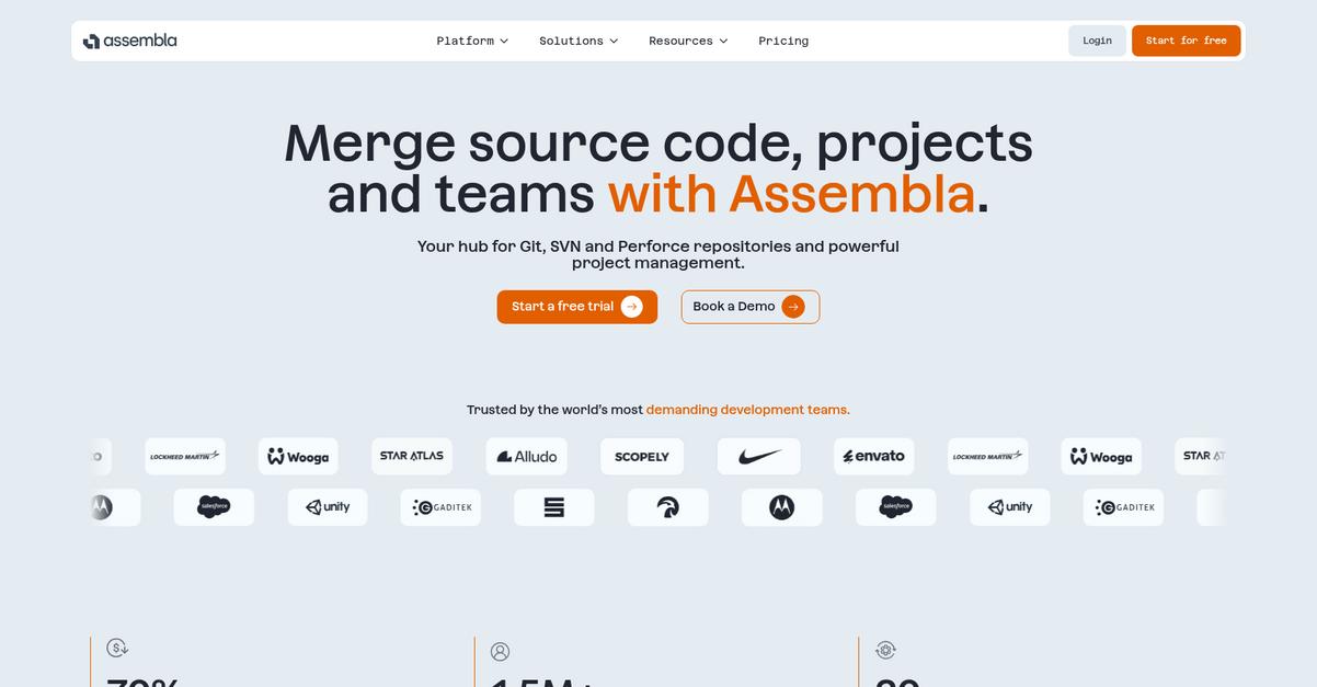 Assembla Homepage