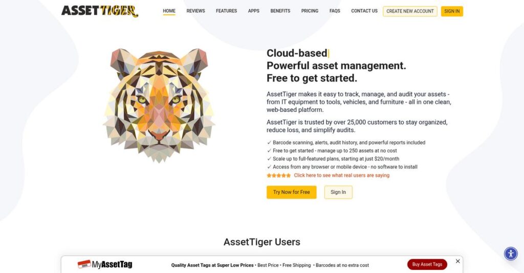 AssetTiger Homepage