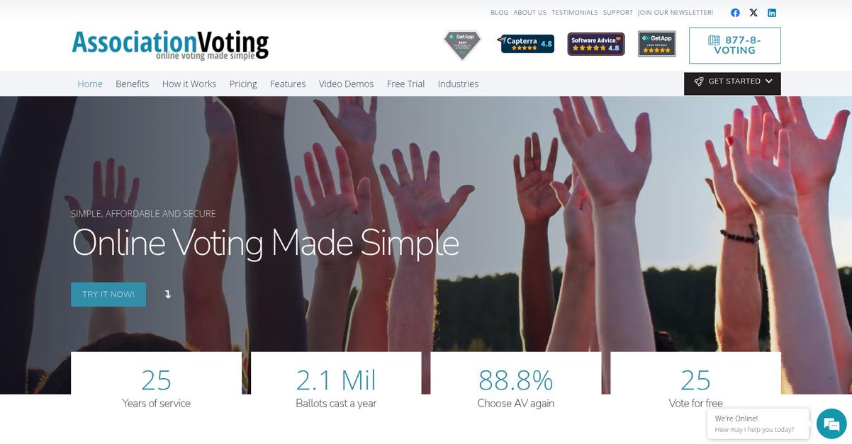 Association Voting Homepage